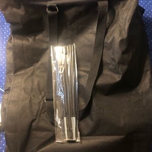 21X15 rolling canvas bag with mesh tie top perfect for on the go! NIP!